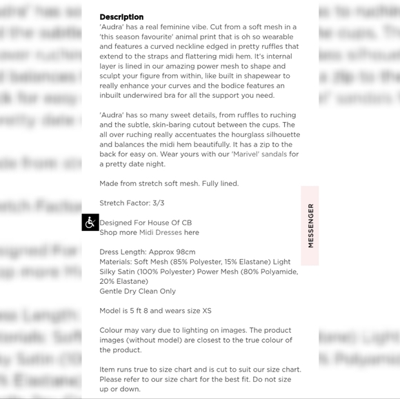 House of CB Audra animal print mesh bustier dress. Pink and brown. Size large. - Picture 5 of 6